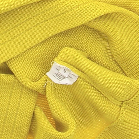 Pull en laine jaune