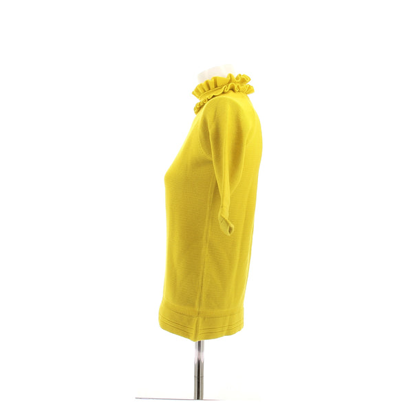 Pull en laine jaune
