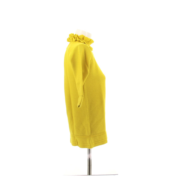 Pull en laine jaune