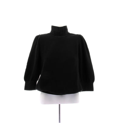 Pull noir en laine