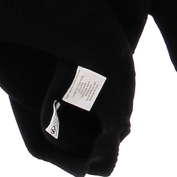 Pull noir en laine