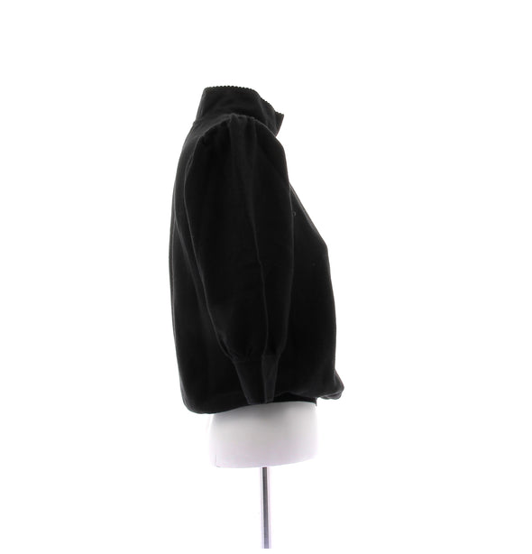 Pull noir en laine