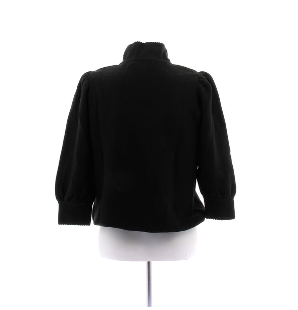 Pull noir en laine