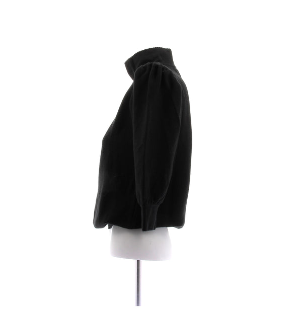 Pull noir en laine