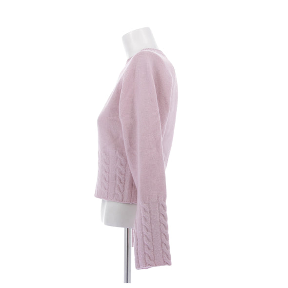 Pull en laine rose