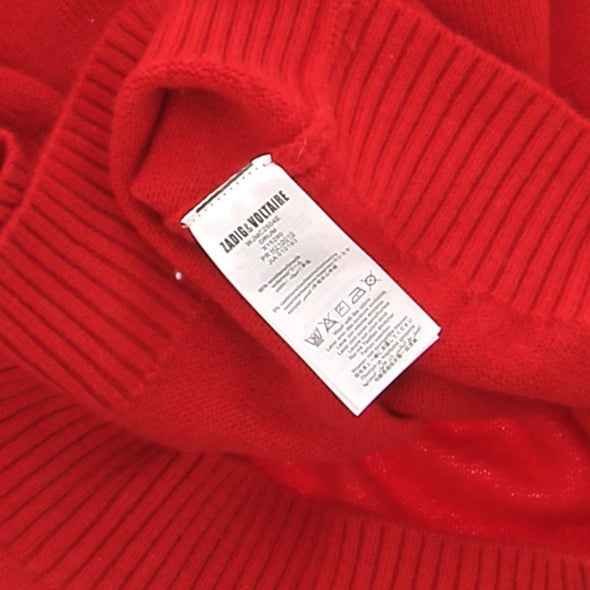 Pull en laine rouge