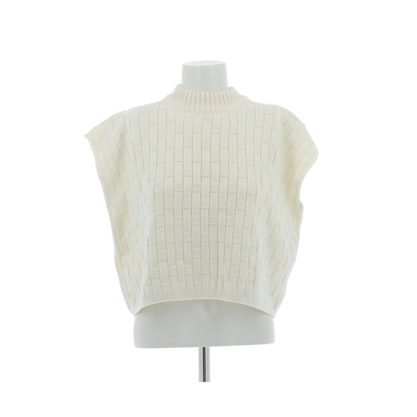 Pull sans manches en laine