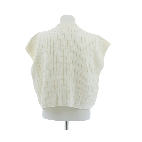 Pull sans manches en laine