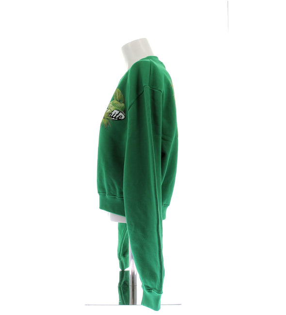 Sweatshirt vert