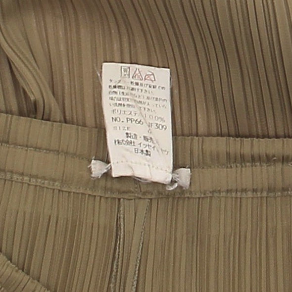 Pantalon plissé beige