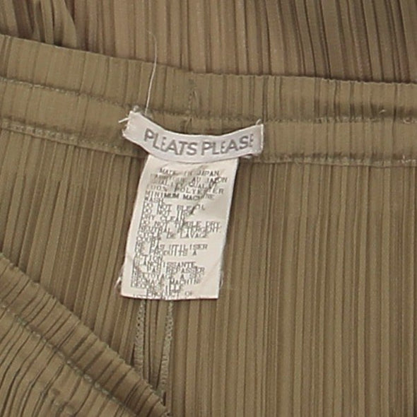 Pantalon plissé beige
