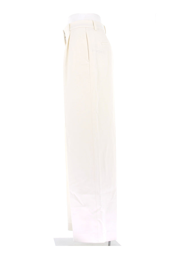 Pantalon en laine blanc