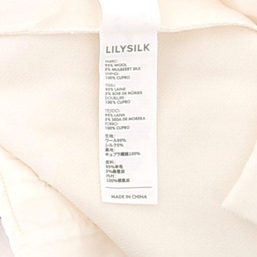 Pantalon en laine blanc