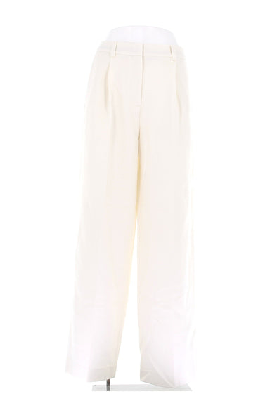 Pantalon en laine blanc
