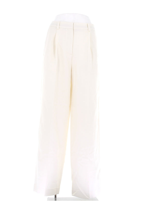 Pantalon en laine blanc