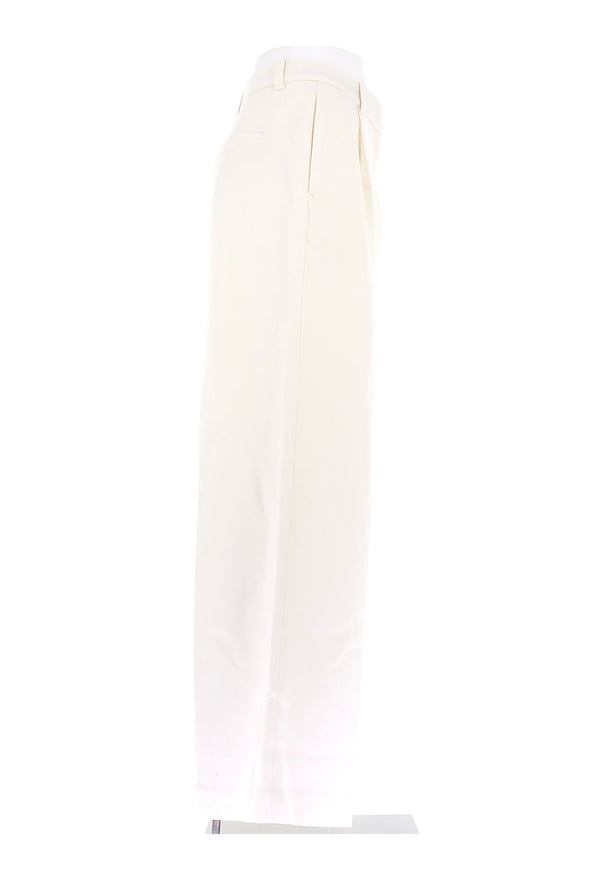 Pantalon en laine blanc