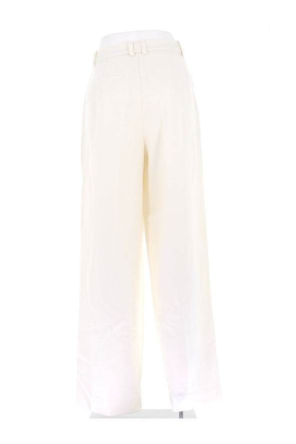 Pantalon en laine blanc