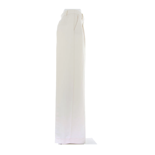 Pantalon blanc en laine