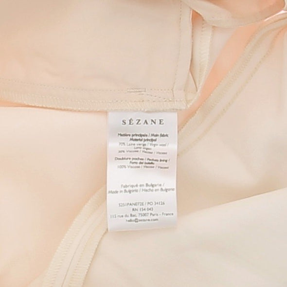 Pantalon blanc en laine