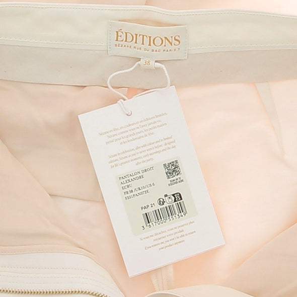 Pantalon blanc en laine