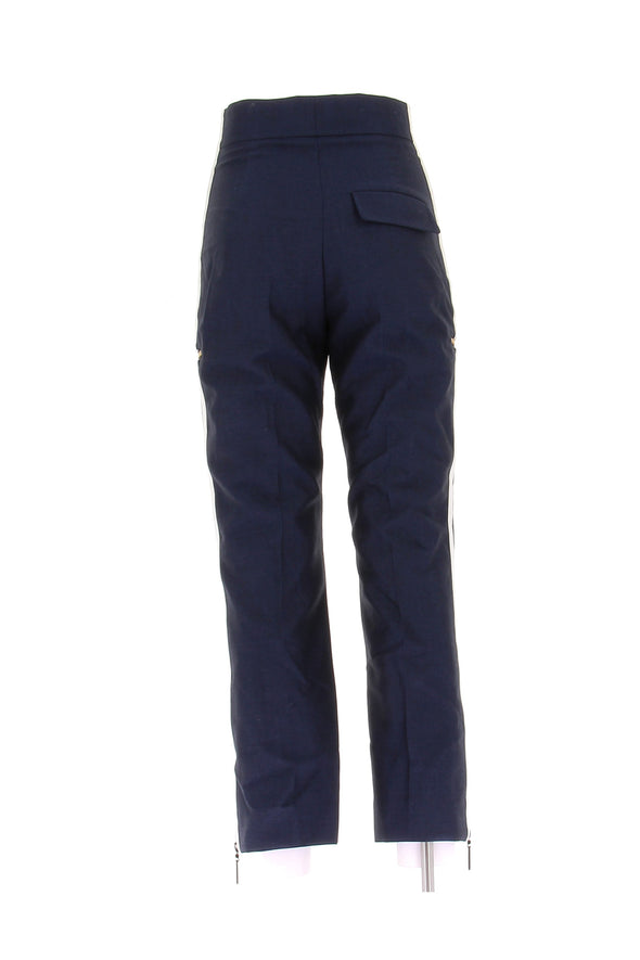 Pantalon en laine marine
