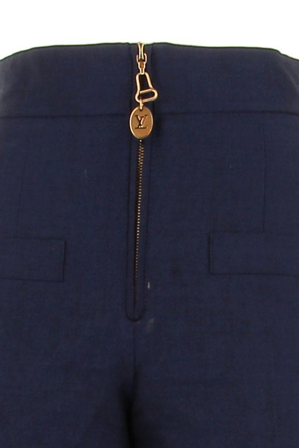 Pantalon en laine marine