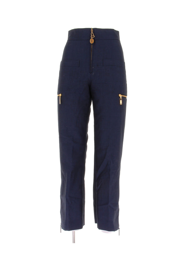 Pantalon en laine marine