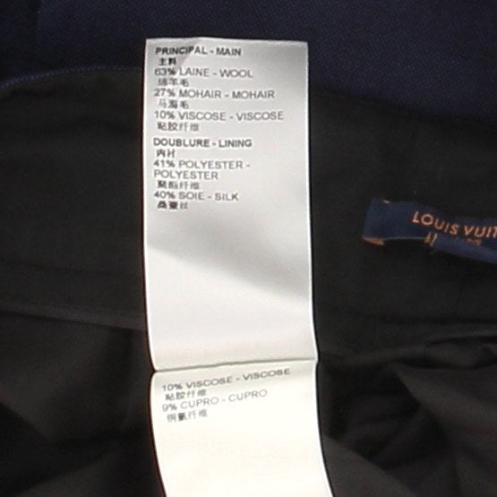 Pantalon en laine marine