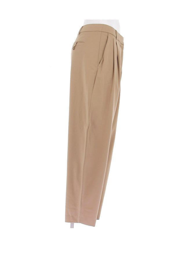 Pantalon en laine camel