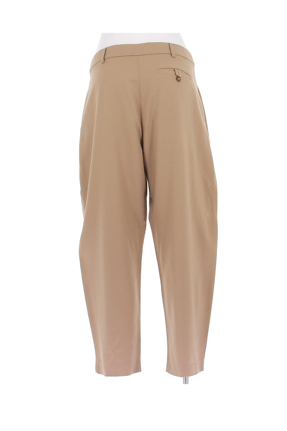 Pantalon en laine camel