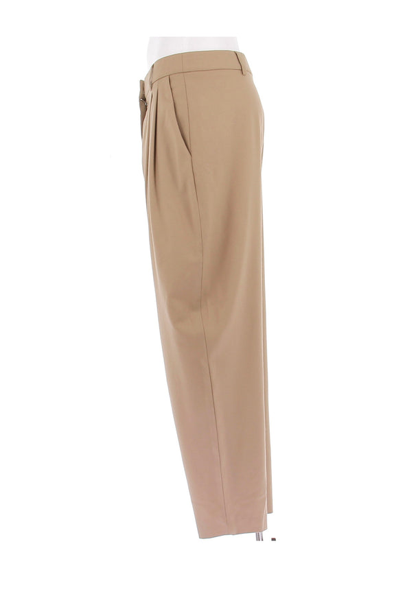 Pantalon en laine camel