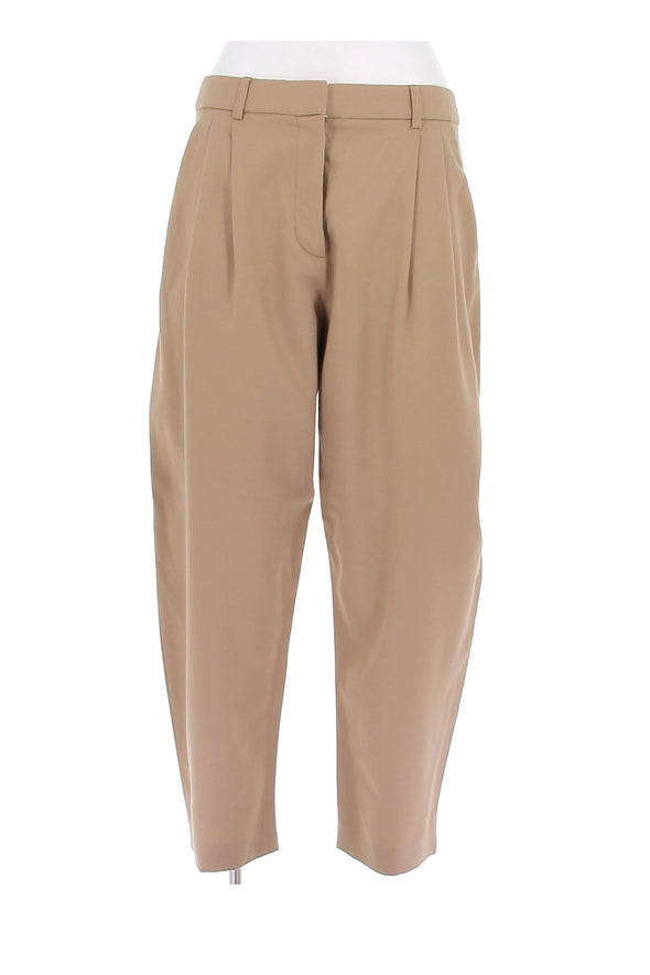 Pantalon en laine camel