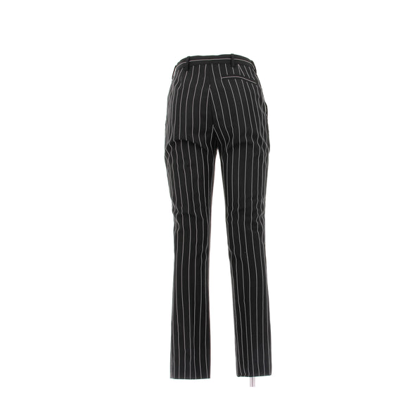 Pantalon de costume à rayures noires et blanches