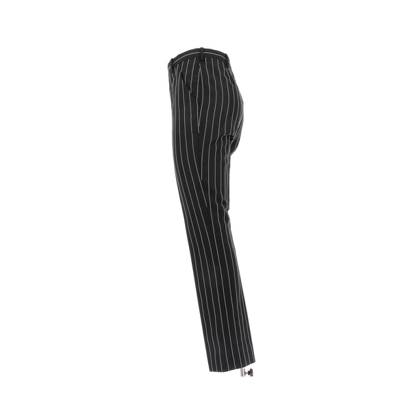 Pantalon de costume à rayures noires et blanches