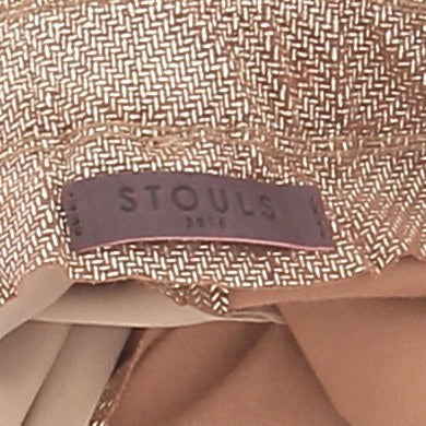 Pantalon en cuir doré