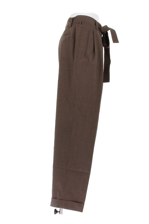 Pantalon en laine marron