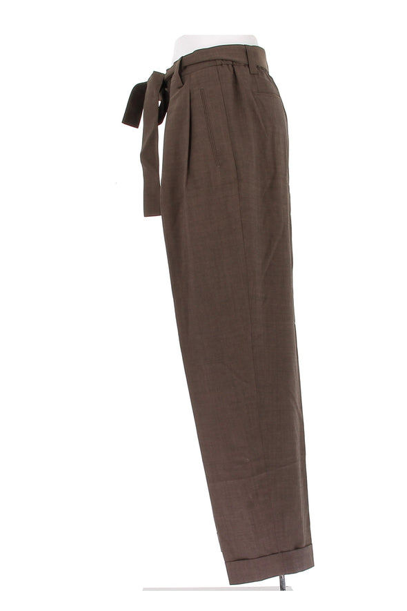 Pantalon en laine marron