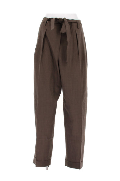 Pantalon en laine marron