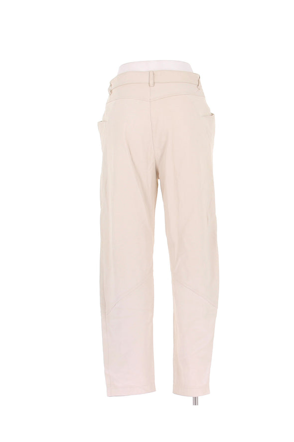 Pantalon en cuir blanc