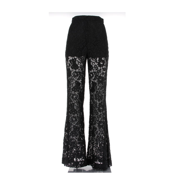 Pantalon en dentelle noir