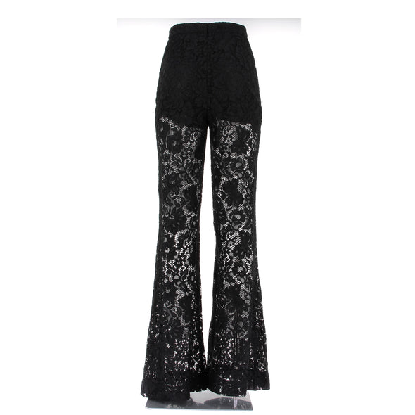 Pantalon en dentelle noir