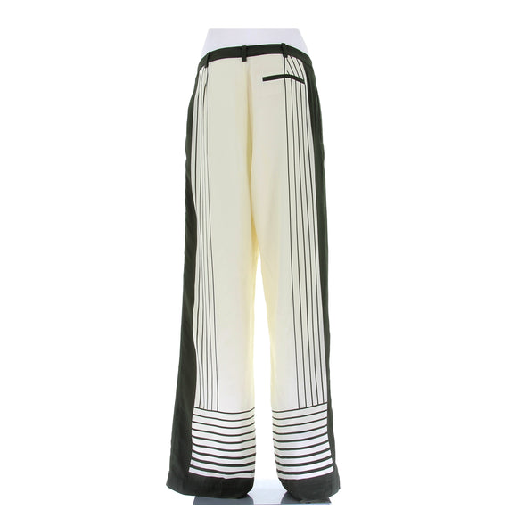 Pantalon écru en soie