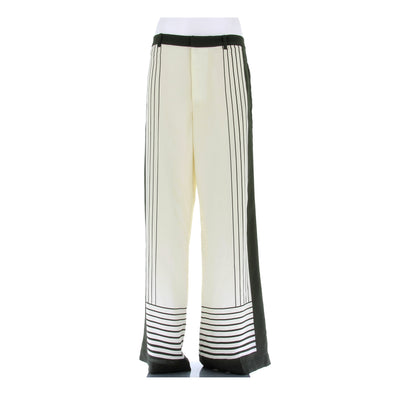 Pantalon écru en soie