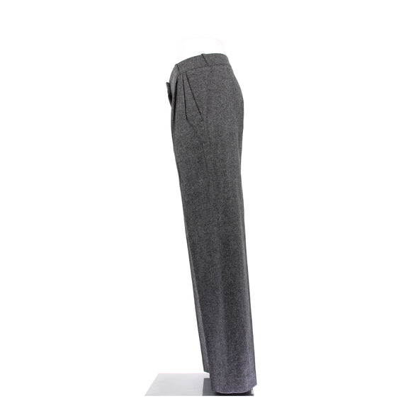 Pantalon gris en laine
