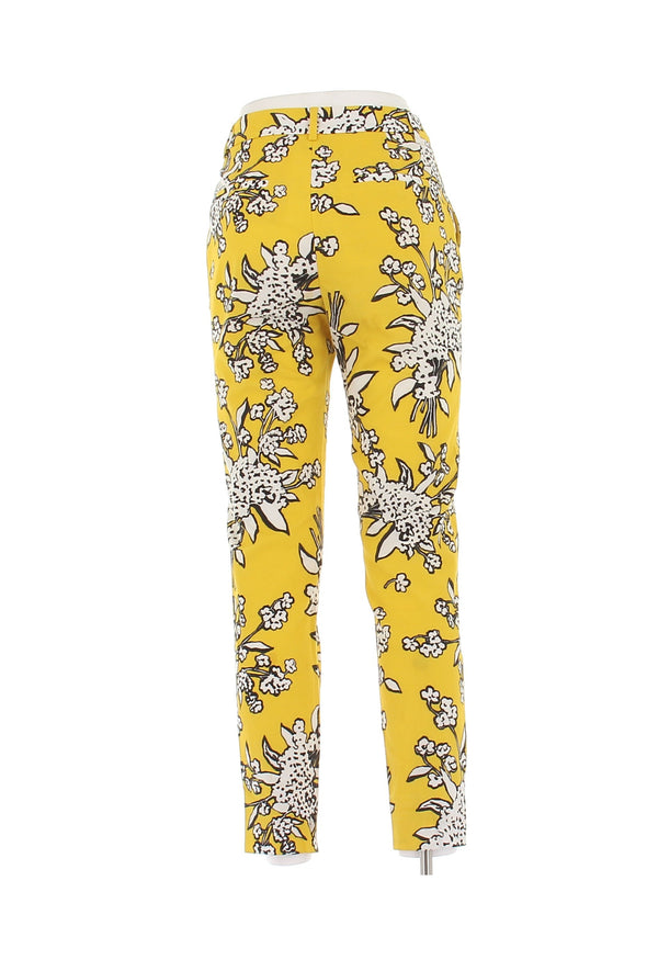 Pantalon jaune imprimé