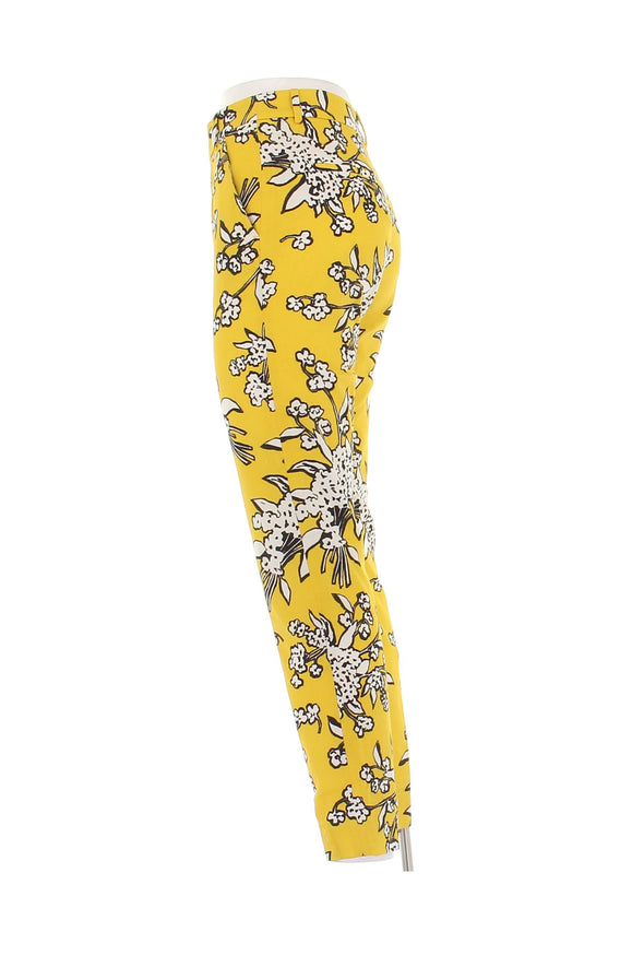 Pantalon jaune imprimé