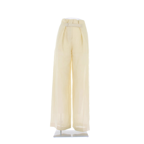 Pantalon jaune pâle