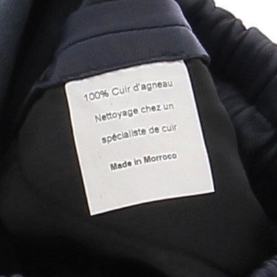 Pantalon slim en cuir