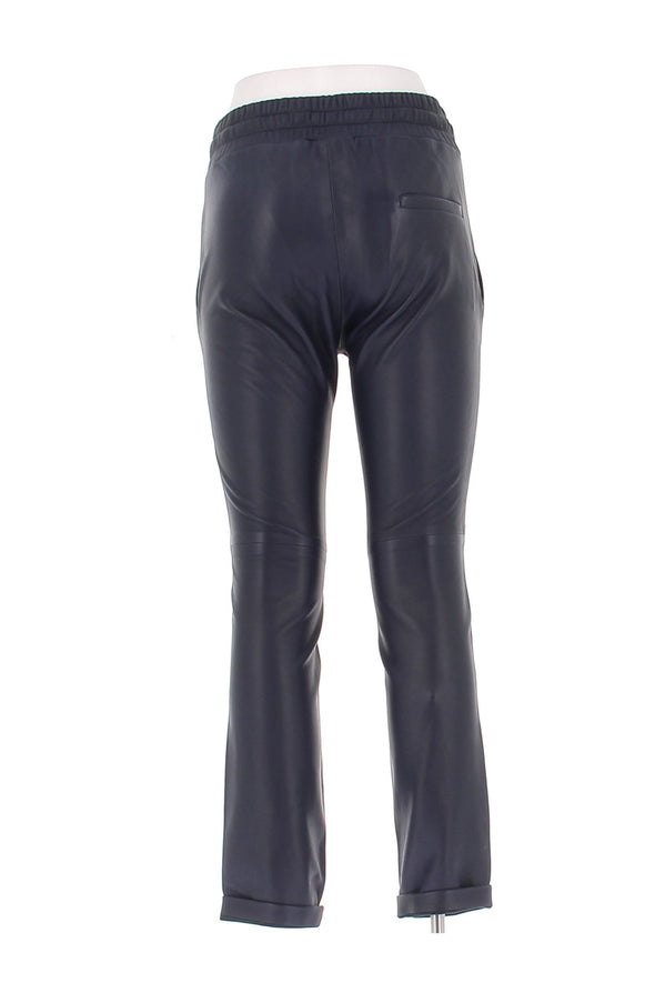 Pantalon slim en cuir