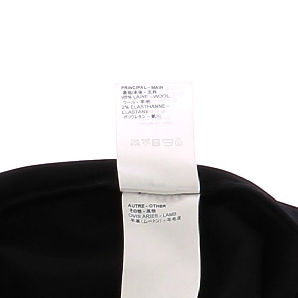 Pantalon noir en laine